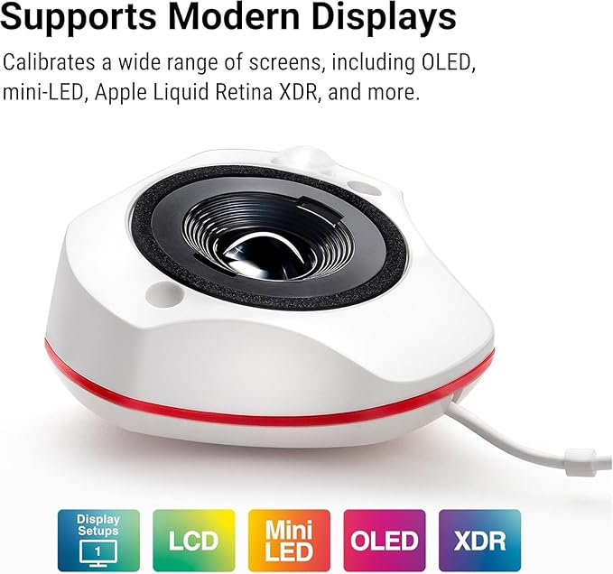 datacolor Spyder - Monitor Calibrator for Graphic Designers, Photographers, and Content Creators, Shows You True Colors, Works on OLED Monitors & LED Screens, Easy-to-Use Color Calibration Tool
