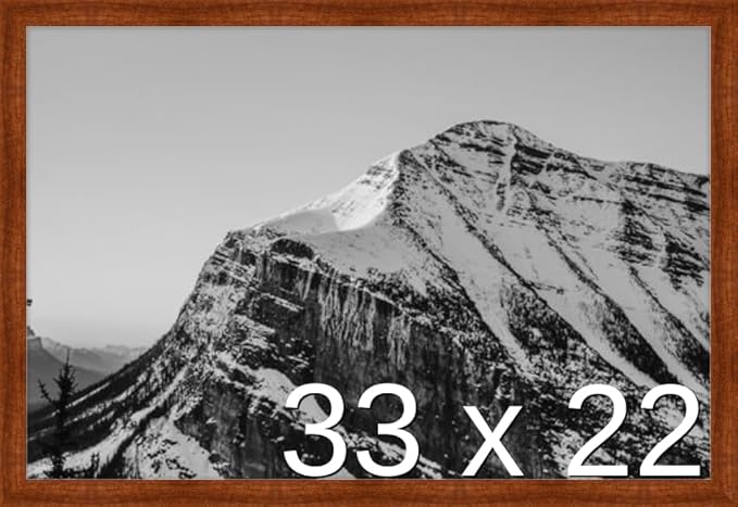 Frame It Easy 33 x 22 Russet Wood Frame (Derby)
