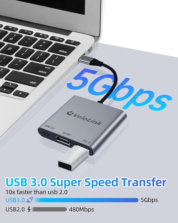 Usbc to hdmi Adapter,hdmi to USB c with 100W PD & USB 3.0,4K HDMI to Typec Adapter, USB C Hub Multiport AV Converter Compatible with MacBook,Laptops, iPhone,PC, Nintendo Switch,steam Deck, rog Ally