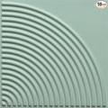 From Plain To Beautiful In Hours 9002 Arc Swell PVC 12 in x 12 in Peel and Stick Wall Panels (Covers / 10 sq.ft), Edge Water, 10 Piece