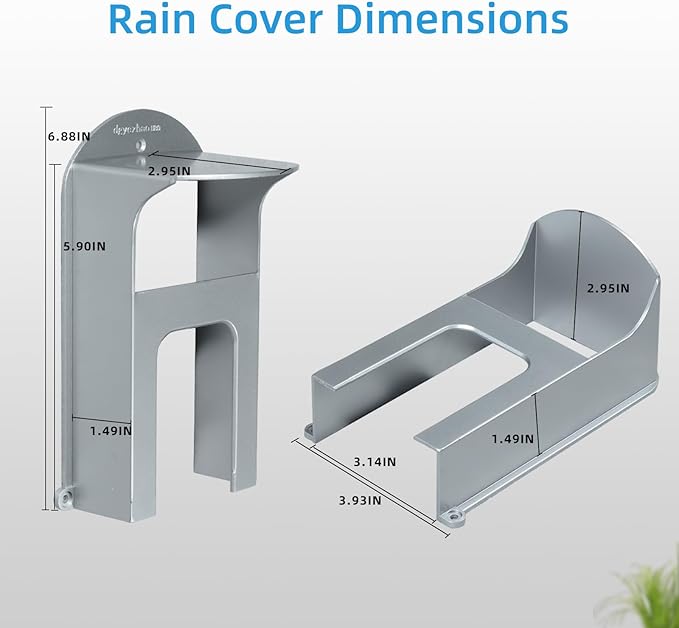 dgyezhao Doorbell Plastic Rain Cover, Large Accessories Cover Weatherproof Anti Glare Sun Shade Plate Compatible for Ring 1/2/3/4/2020/Pro/Pro 2/ Video most Video Doorbell