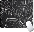 Abstract Topographic map Square Mouse pad, Texture, Waterproof, Anti Slip Rubber Base, Computer Mouse pad, Laptop Mouse pad