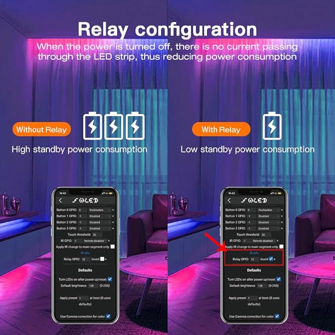 ESP32 WLED LED Strip Light Controller 15A Fuse Link Built in Mic UART Type-C Energy Saving Relay App Control Wago Wiring for RGB IC Addressable Digital WS2811 WS2812 SK6812 TM1814 WS2813 WS2815 etc