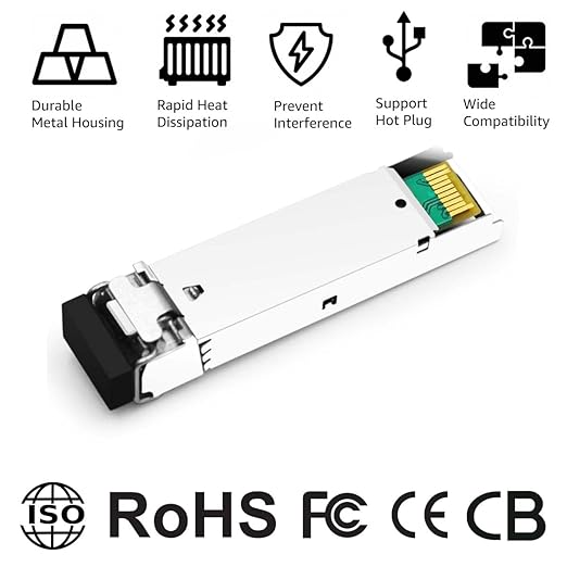 OPSTRAN 1000BASE-SX SFP Optical Transceiver Module Compatible with Dell 320-2881 407-BBOR GP-SFP2-1S 850nm 550m DDM Duplex LC MMF 4pcs/Pack