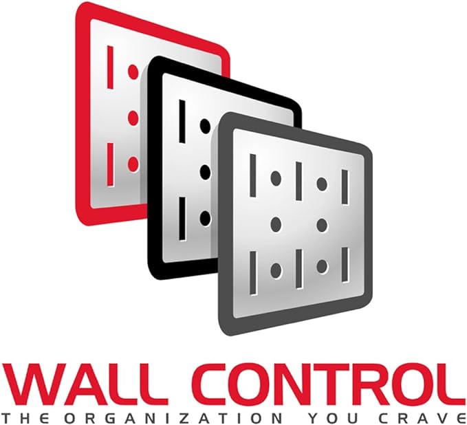 Wall Control 3in Reach U-Hook Accessory “U” Shaped Slotted Metal Pegboard Hook Pegboard and Slotted Tool Board – White