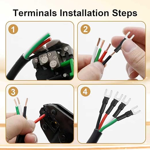 MOOKEERF 14/4 AWG Mini-Split Cable - 150FT 14 AWG 4 Conductor Control Cable 300V Stranded Oxygen-Free Pure Copper Wire for Mini Split Air Conditioner,Heat Pump,HVAC Systems and Speaker Systems