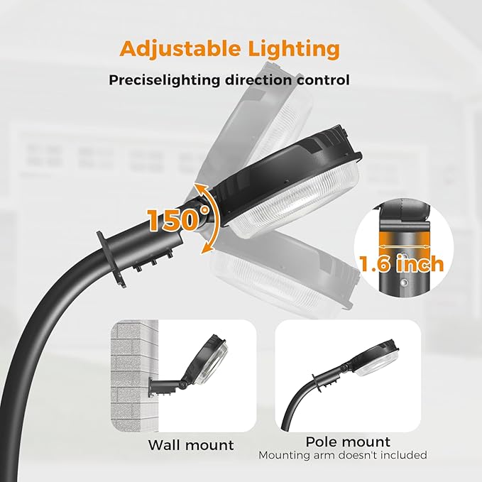 AIKVSXER 200W LED Barn Light 30000LM Dusk to Dawn Photocell LED Outdoor Area Security Light IP66 6500K Daylight for Yard Street Farm Garden Garage 1 Pack