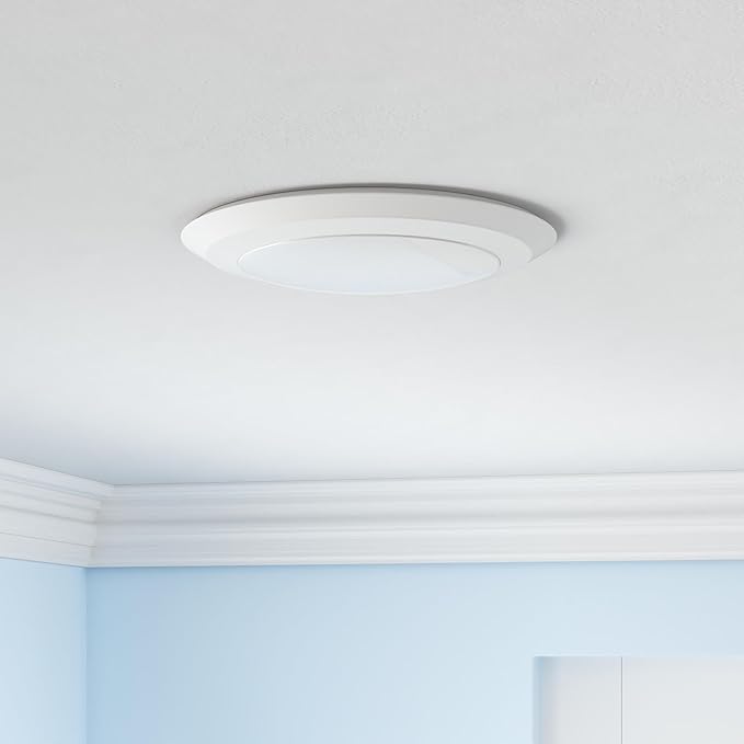 Sunco LED Disc Lights Ceiling 6 Inch, Flush Mount Disk Light, Recessed Can Lighting, 1050 LM, 15W (75W Equivalent), 4000K Cool White, Dimmable, Damp Rated ETL 4 Pack.