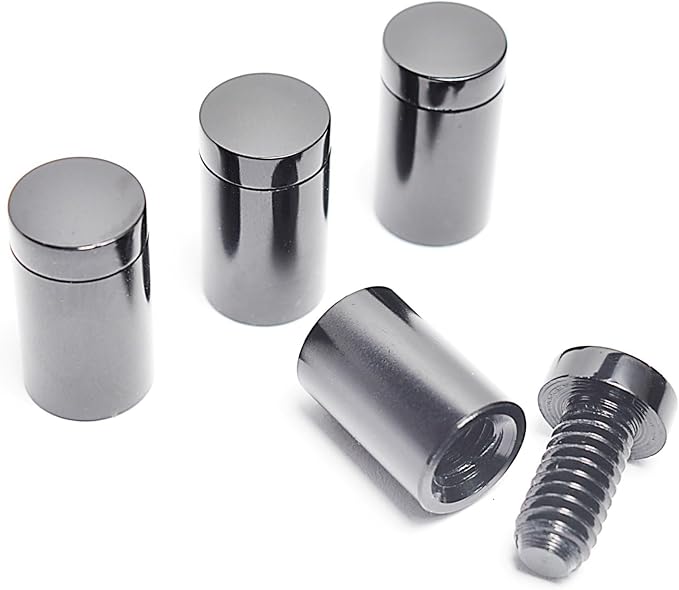 ArtToFrames 15x30 Inch Double Panel Floating Acrylic Picture Frame (Full Frame is 19x34) comes with Black Standoff Hardware, Made in the USA, 4 Pack