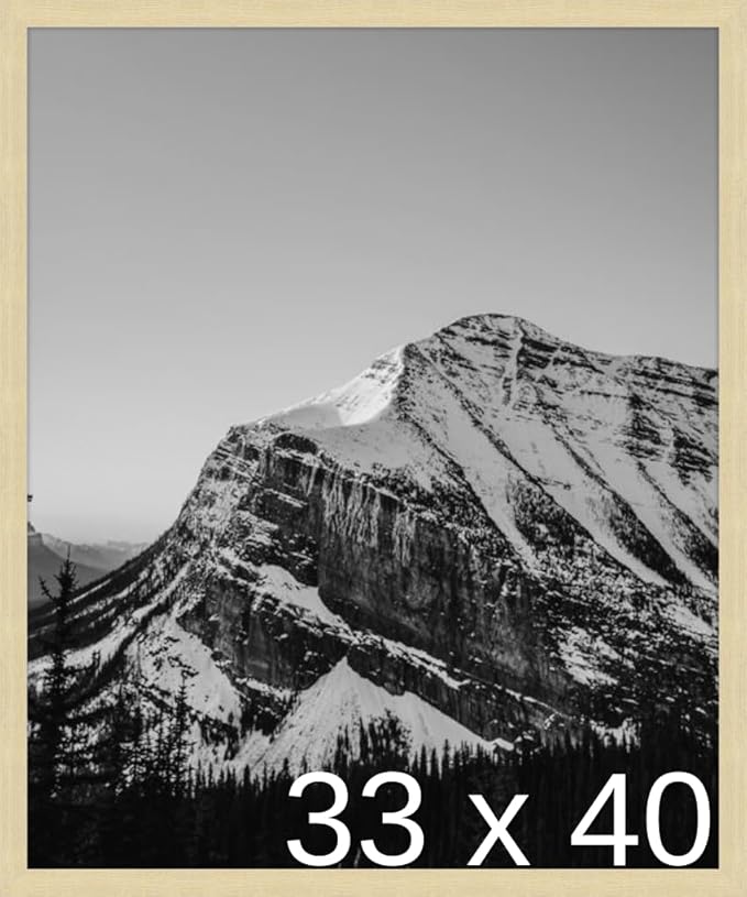 Frame It Easy 33 x 40 Wheat Wood Frame (Derby)