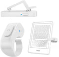 DATAFY [Case-Friendly] Remote Control Page Turner Ring for Kindle Paperwhite Oasis Scribe Kobo eReaders, Camera Camcorder Remote Controls, Page Turner Clicker for ipad iPhone Tablets with Storage Bag