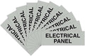 All Quality Basic Electrical Panel Sign - Fire Regulation Safety Compliance Sign - Lt Gray - Medium (10 Pack)