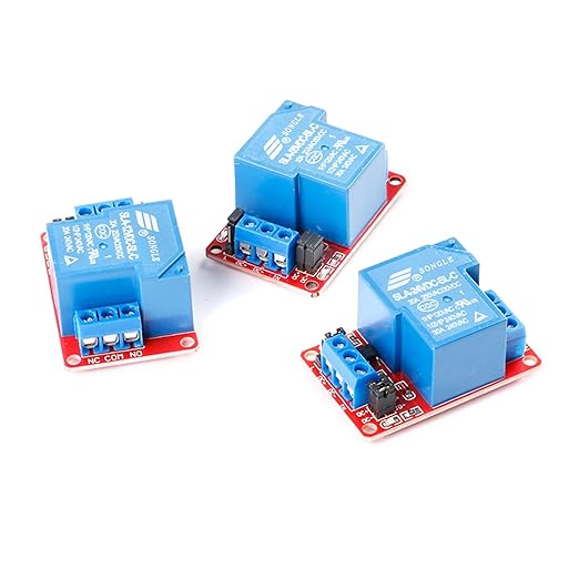 JESSINIE 24V 30A Relay Module, 1 Channel, Optocoupler Isolation, High/Low Trigger for Automation Control
