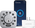 ULTRALOQ U-Bolt Smart Lock with WiFi Bridge, 6 in 1 Keyless Entry Door Lock with App Remote Control, Backlit Keypad, Auto Unlock, Smart Deadbolt Front Door, ANSI Grade 1, 1 Year Battery, Satin Nickel
