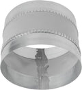 Repa Market 8" Inch Flexible Vibration And Noise Reducing Coupler - Female Fit Duct Connector – Galvanized Steel Coupling for Joining Two Male Duct Fittings – HVAC Ventilation Inline Joint