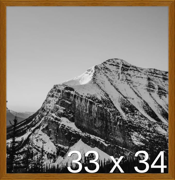 Frame It Easy 33 x 34 Hazel Wood Frame (Derby)
