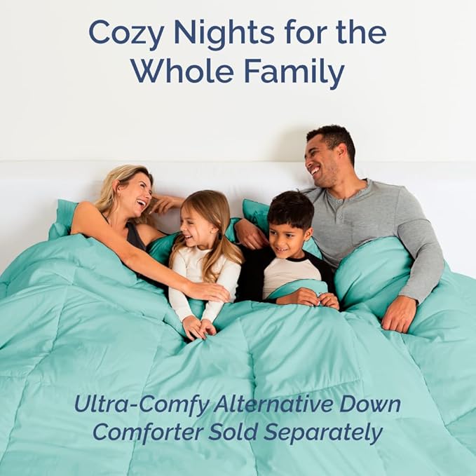 Full XL Bed Sheet Set - 4 Piece Extra Long Extended Full XL Sheets - Soft, Breathable & Cooling - Fits 8” to 16" Mattress w/ Deep Pockets - 54" x 80" - Easy-Fit, Wrinkle & Fade Resistant - Spa Blue