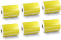 BETCKEY Colored Labels Compatible with Dymo 1744907 (4" x 6") Extra Large Shipping Labels, Compatible for Dymo LabelWriter Thermal 4XL & Zebra Desktop Printers [6 Rolls, Yellow]