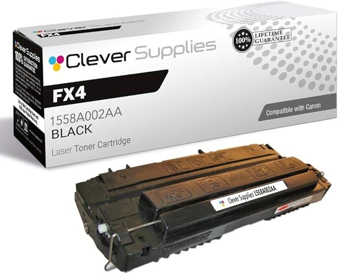 CS Replacement Toner Cartridge Compatible with Canon FX4 1558A002AA Black LaserClass 8500 9000 9000L 9000MFP 9000MS 9000S 9500 9500MFP 9500MS 9500S 9800 L1000 L900 Toner Cartridge Black