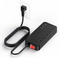 Otovoda Surge Protector Power Strip, 6 Ft Extension Cord with Multiple Outlets & 4 USB Ports (1 USB C PD20W), Multi Plug Extension Outlet Perfer for Home Office Workspace Bedroom, 3600 Joules, Black