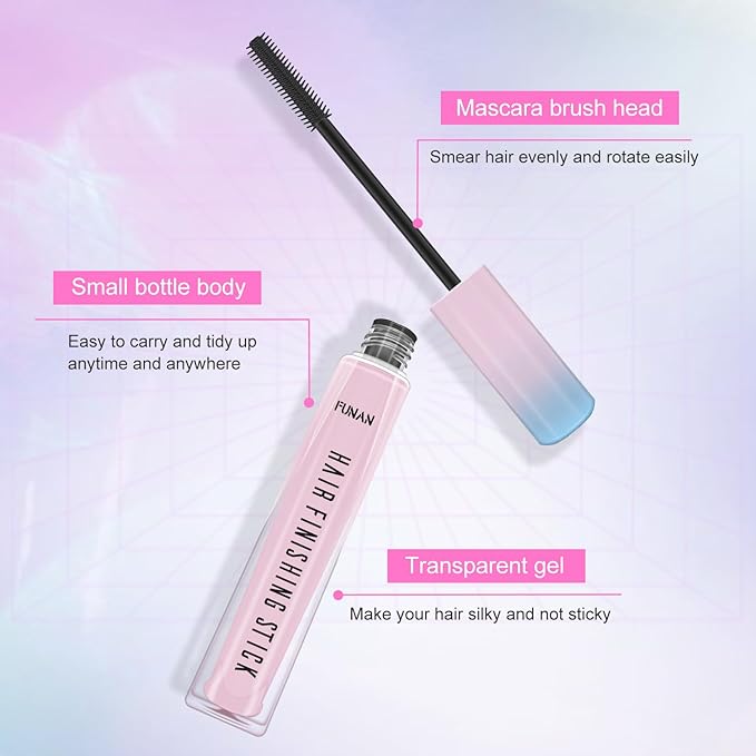 PasaRose Hair Finishing Stick 2 Pack for Small Broken Hair Cream/Gel for Women Naturally Refreshing, Non-Greasy and Non-Sticky