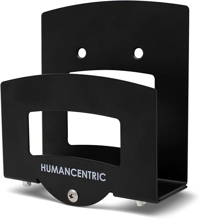 HumanCentric Cable Box and Modem Mount, Adjustable Wall Mount for Small and Wide Devices, Cable Boxes, Modems, DVD Players, Streaming Media Devices, Mount on The Wall Behind TV, Hardware Included