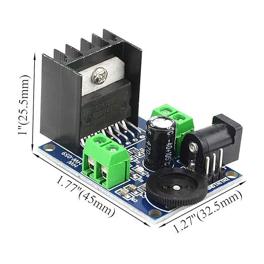 WMYCONGCONG 4 PCS TDA7297 Audio Amplifier Board Module DC 6-18V 15W+15W Dual-Channel Stereo Amplifier Board for Sound System DIY