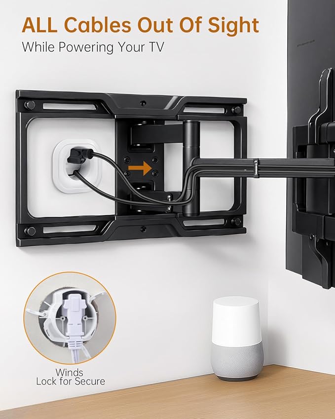 HAPYTHDA in-Wall Cable Management Kit, Wire Hider for Power & Low Voltage Cables, TV Cord Hider for Wall Mounted TV, TV Cable Hider Wall Kit, Includes Hole Saw Drill Attachment