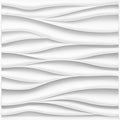 STICKGOO Wave Wall Panels for Interior Wall Decor, White 3D Wall Panels Accent Wall, Paintable 3D Wall Decor Covering Panels for Living Room Bedroom, Pack of 12 Tiles