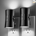 Sujeet LED Night Lights Plug into Wall, Bright Night Light, Dusk to Dawn Sensor, White Night Light, 0-100LM Adjustable Brightness, Dimmable Nightlights for Hallway, Bathroom Bedroom Kitchen, 2 Pack