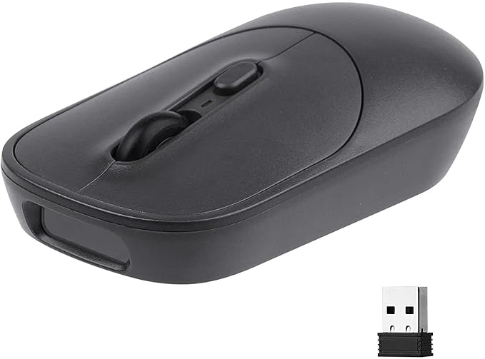 THARO New Wireless Mouse Barcode Scanner, 2-in-1 Design 2D Handheld Barcode Scanner with Wireless Mouse Functions for POS System,Store,Supermarket, Warehouse.(Black)