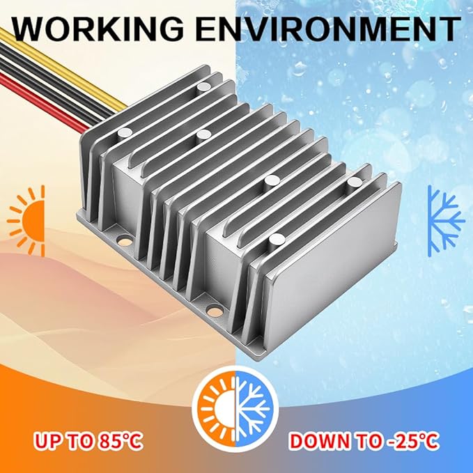 DC/DC Converter 12V Step Up to 24V, Boost Converter 20A 480W Voltage Regulator, 24Volt Transformer, Power Supply Module Boost Transformer for Car Truck Vehicle Boat