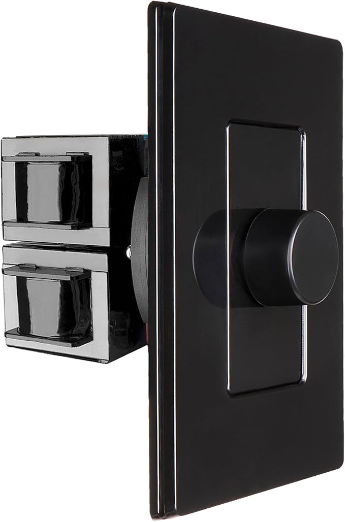 OSD Audio 300W Sleek, Modern, Minimalist Design in Wall Volume Control, Rotary Knob Black Impedance Matching SLK300