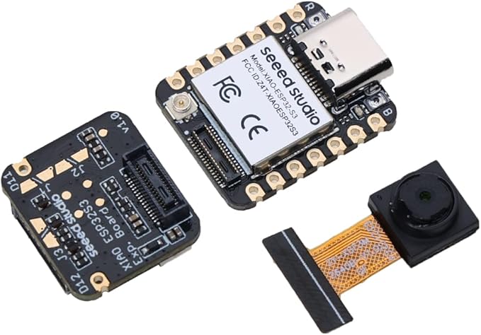 Seeed Studio XIAO ESP32 S3 Sense - 2.4GHz Wi-Fi, BLE 5.0, OV2640 Camera Sensor, Digital Microphone, 8MB PSRAM, 8MB Flash, Battery Charge Supported, Rich Interface, IoT, Embedded ML …
