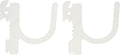 Wall Control 3in Reach U-Hook Accessory “U” Shaped Slotted Metal Pegboard Hook Pegboard and Slotted Tool Board – White
