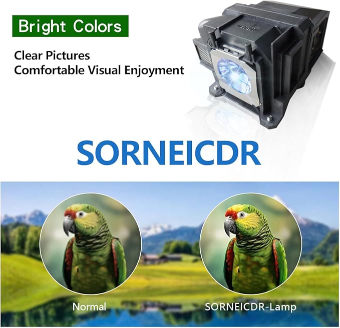 SORNEICDR ELP LP78 Replacement Projector Lamp Bulb Compatible with Epson Powerlite Home Cinema 2030 2000 730hd 725hd 600 vs230 vs330 vs335w ex3220 ex6220 ex7220 ex7230 ex7235 Projectors