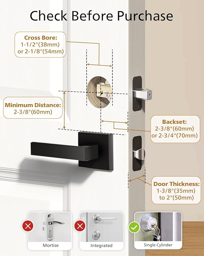 Philips Fingerprint Smart Lock, Keyless Entry Door Lock, Smart Door Locks for Front Door, Keypad Deadbolt, APP Control, 9-Month Long Battery