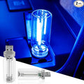 2PCS USB Car LED Interior Lights, Mini Ambient Lighting Accessories, Touch Control Decorative Night Lamps for Vehicle, Bedroom, Camping, Holiday Decor(Blue)