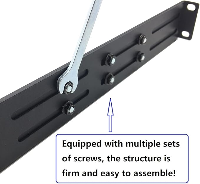 QiaoYoubang 1U Universal Rack Mount Rails- 4-Post Server Rack Shelf Rail 16-29 inches Adjustable Depth for APC HP IBM DELL Compaq