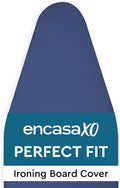 Encasa XO Ironing Board Cover and Pad 54"x15" - 4mm Felt Large Iron Board Cover with Padding - Heat Resistant, Stain-Safe Dye, Non Slip Elastic Bungee Cord Tightening Iron Table Cover Cobalt