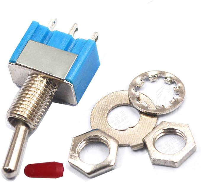 VONVOFF Toggle Switch,ON/Off SPST with Pre-soldered Wires,3v/5v/12v/24v/72v/110v/220v/240v/ Mini Toggle Switches for car,Truck, Light,Test Machine,Industrial Equipment.3 Pins 2 Positions (10pcs+Wire)