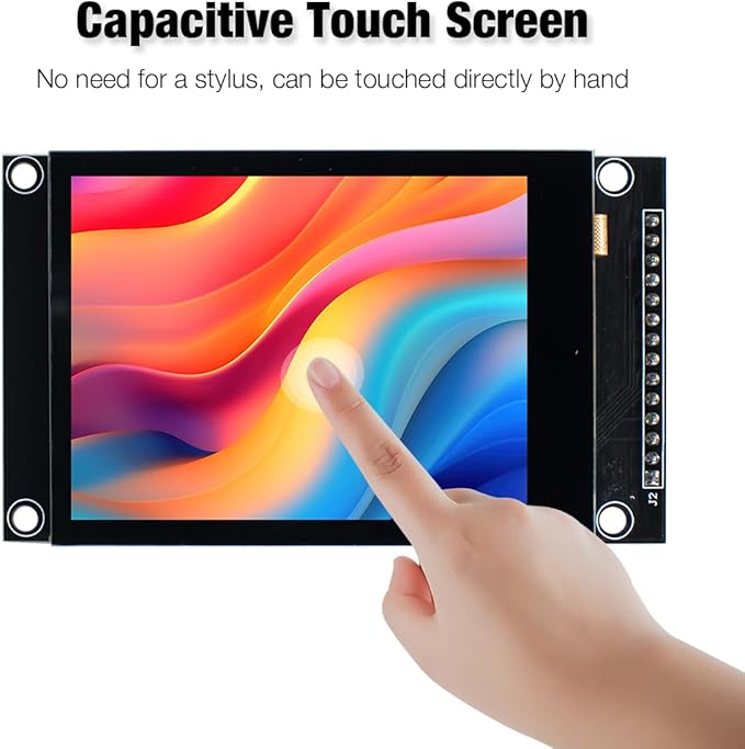 Hosyond 2.8 inch 240x320 IPS Capacitive Touch Screen SPI Serial ILI9341V Driver LCD Display Module for Arduino R3/Mega2560