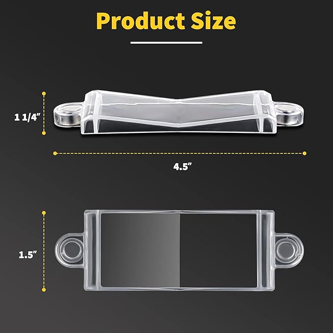 Light Switch Guard Cover- PSZEZNZ Light Switch Outlet Covers for Flat Modern Wall Switches-Child Safety Protection(Clear,2 Piece)