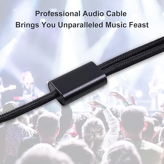 Smithok USB C to Dual 6.35mm 1/4 inch Stereo Splitter Y Cable, USB Type C to Dual 6.35mm 1/4 inch TS Audio Cord for iPhone 15 Series,Smartphone,Tablet,Laptop, Amplifier, Speaker(3.3 ft/1m)