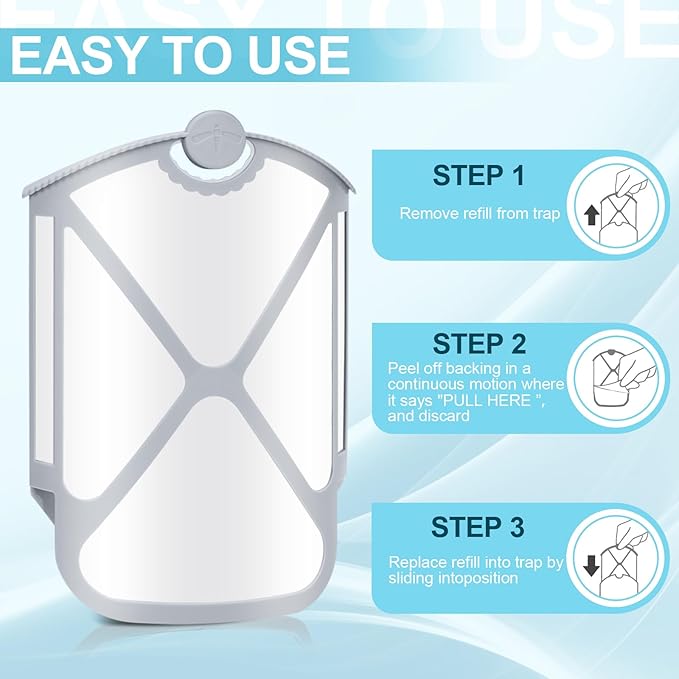 Husaco Flying Insect Trap Refills & 6 Cartridges, Compatible with M364A Refill (6 Cartridges)