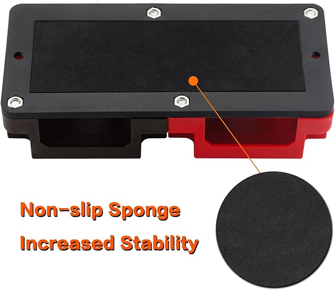 AMOMD 600A 48V Bus Bar Box 4 Stud (3/8 inch) M10 High Current Tin Plated Copper Distribution Block Positive Negative Independent Modules Electrical Battery Ground Buss Bar with Cover for RV Marine