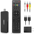 ZJBOX Digital Converter Box for TV,1080P ATSC tv Tuner Box with hdmi Output and 3RCA Cables Hidden Behind TV，with Power Adapter，2-in-1 Remote，TV Program Recording&Playback,USB Media Player