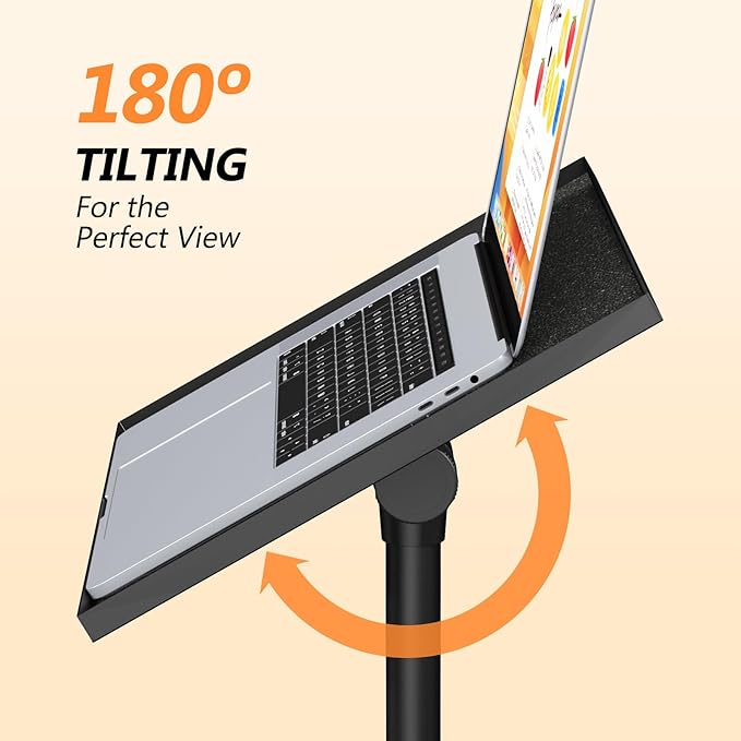 Facilife Projector Stand Tripod on Wheels, Adjustable Height 31-56 Inches, Laptop Tripod Stand Rolling, Heavy Duty Projector Tripod Metal Construction, Multifunctional for Office & Home (31-56 Inches)