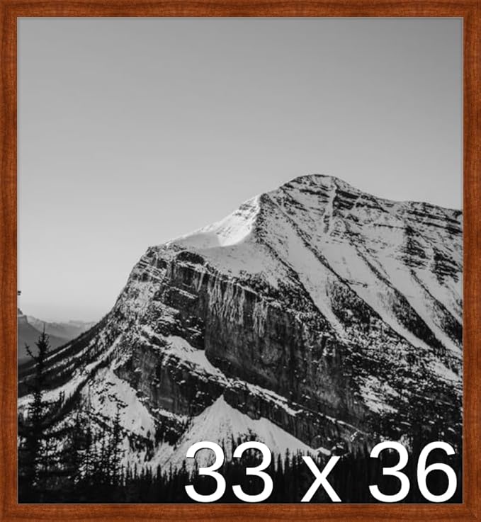 Frame It Easy 33 x 36 Russet Wood Frame (Derby)