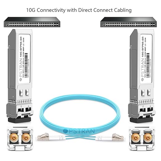 OPSTRAN 10GBASE-SR SFP+ Optical Transceiver Module Compatible with Netgear AXM761 850nm 300m DOM Duplex LC MMF 4 Pack